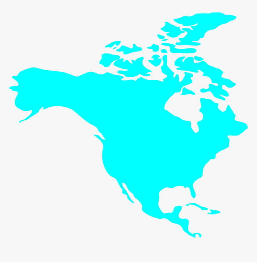 North America Map Ggplot2, HD Png Download