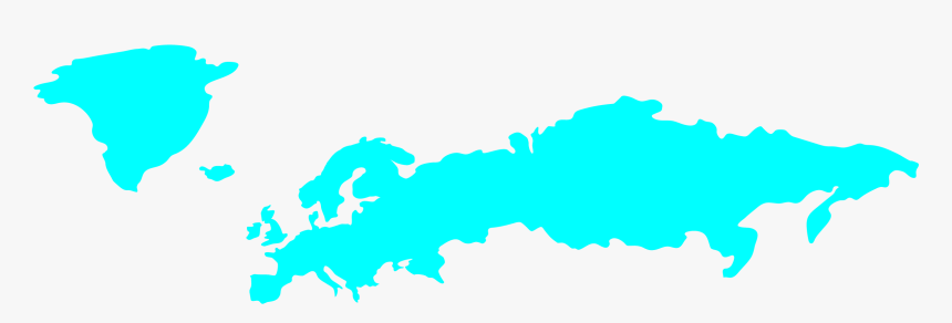 Eu In World Map, HD Png Download