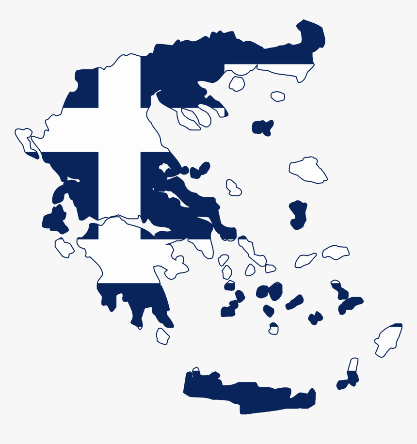 Transparent Greek Border Png - Greece Flag And Map, Png Download