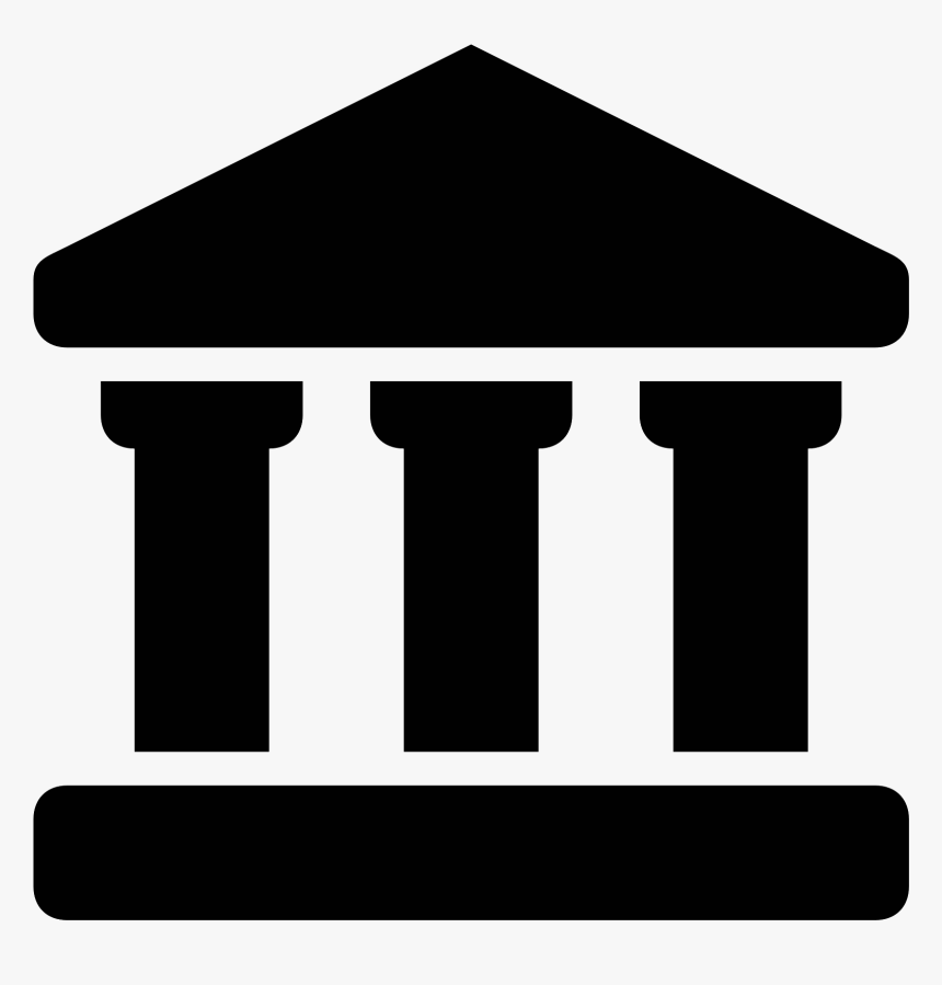 Transparent Greek Columns Clipart - Bank Symbol, HD Png Download
