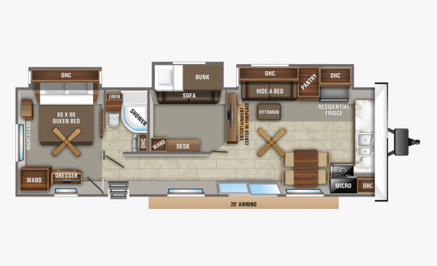 2020 Jayco Jay Flight Bungalow 40bhts, HD Png Download