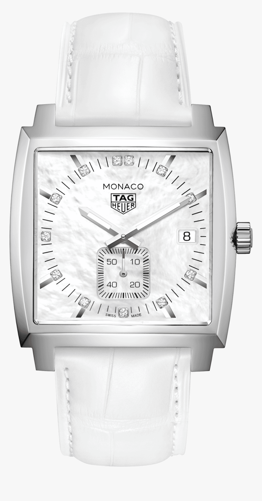 Tag Heuer Monaco Quartz - Tag Heuer White Monaco, HD Png Download