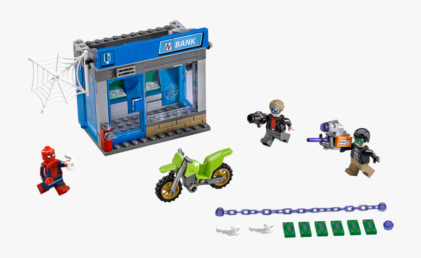 Transparent Deadpool Face Clipart - Lego Atm Heist Battle, HD Png Download