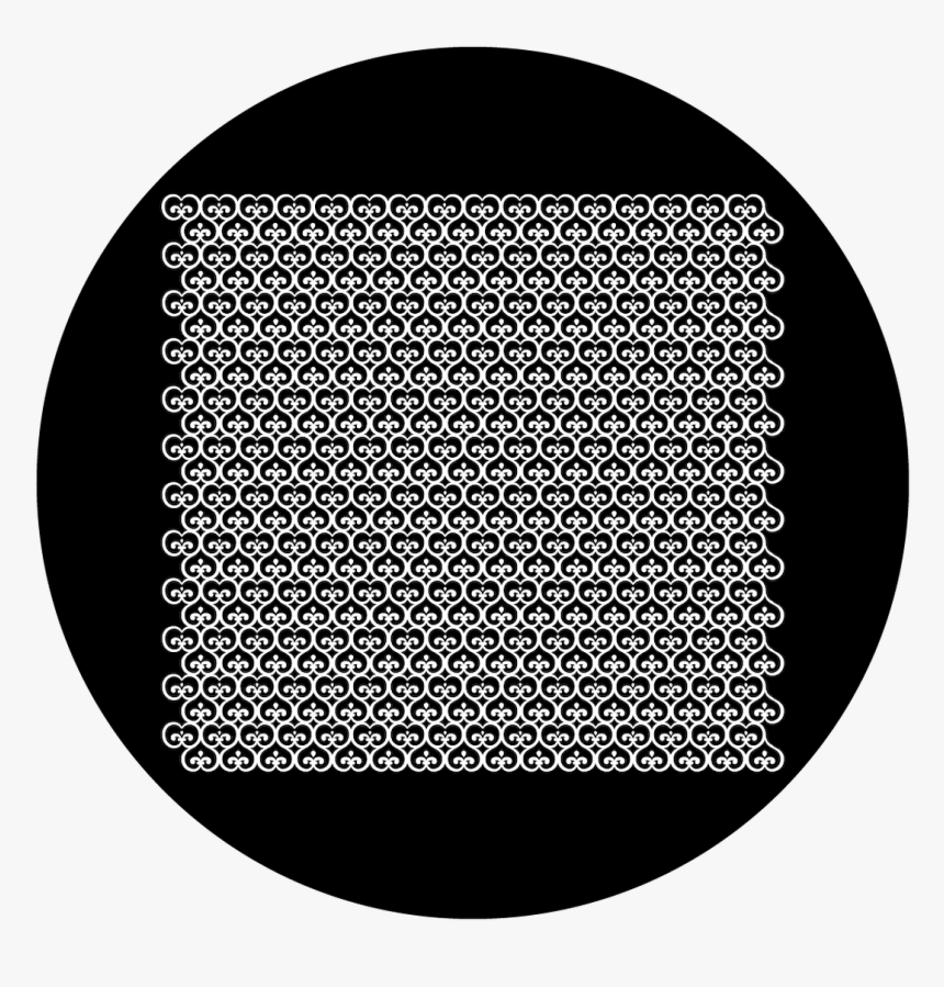 Apollo Design Sr-6107 Bridal Trellis B&w Superresolution - Round Ottoman, HD Png Download