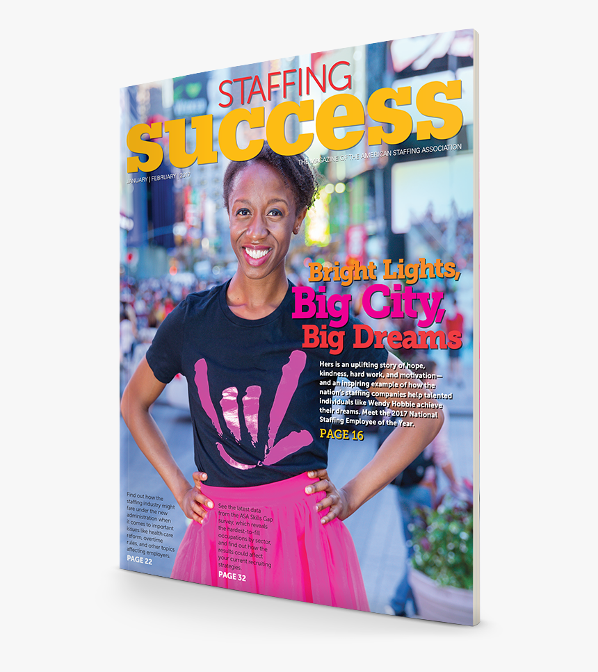 Wendy Hobbie, 2017 Natinoal Staffing Employee Of The - Magazine, HD Png Download
