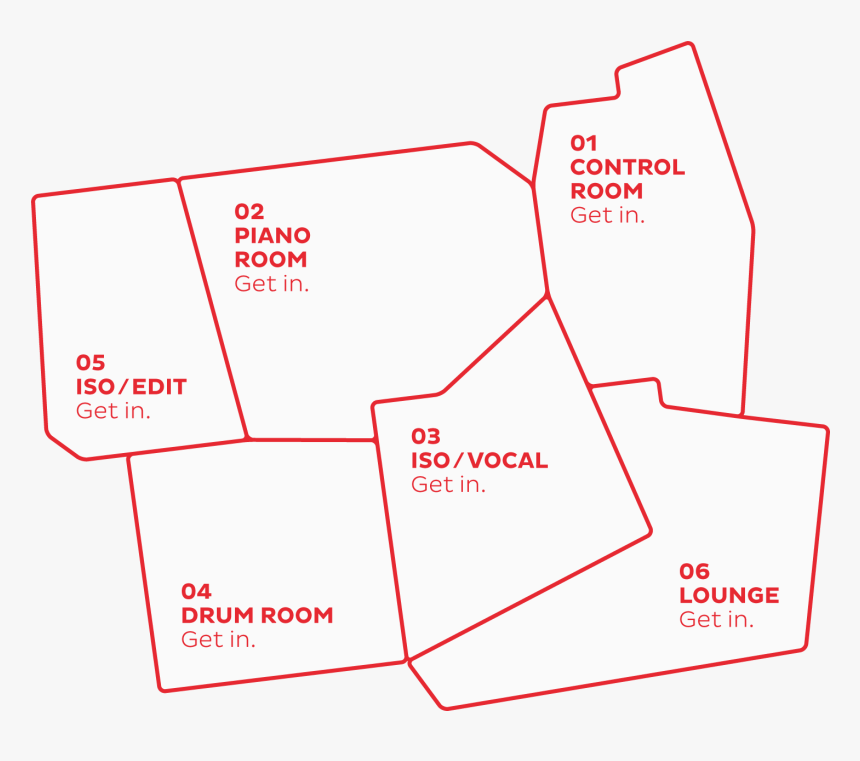 Recording Studio Gear Map, HD Png Download