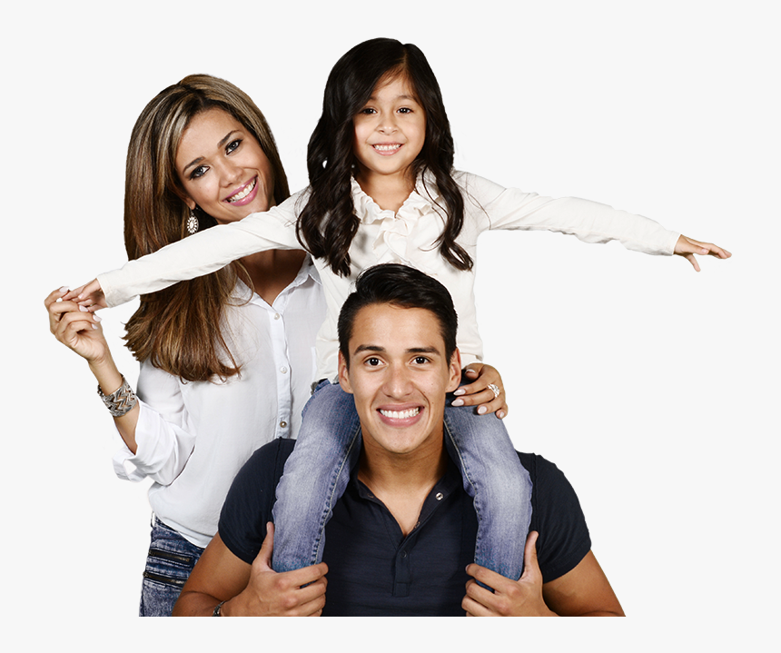 Happy Hispanic Family Png, Transparent Png