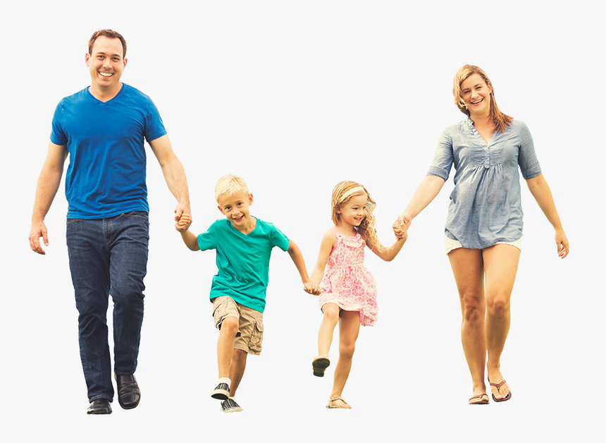 Happy Family - Holding Hands, HD Png Download