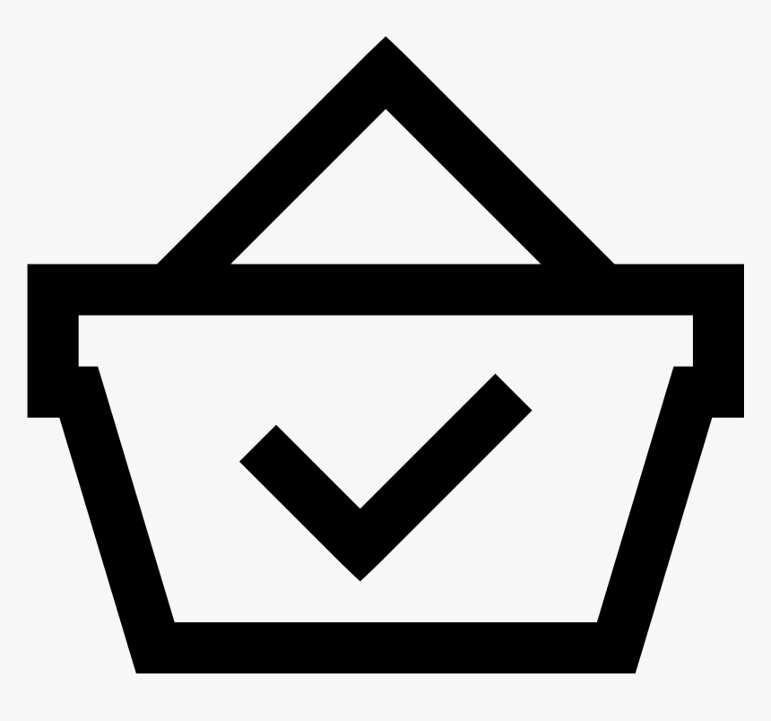 A Paid Icon Is Shown With A Hand Basket That You Go - Paid Icon White Png, Transparent Png