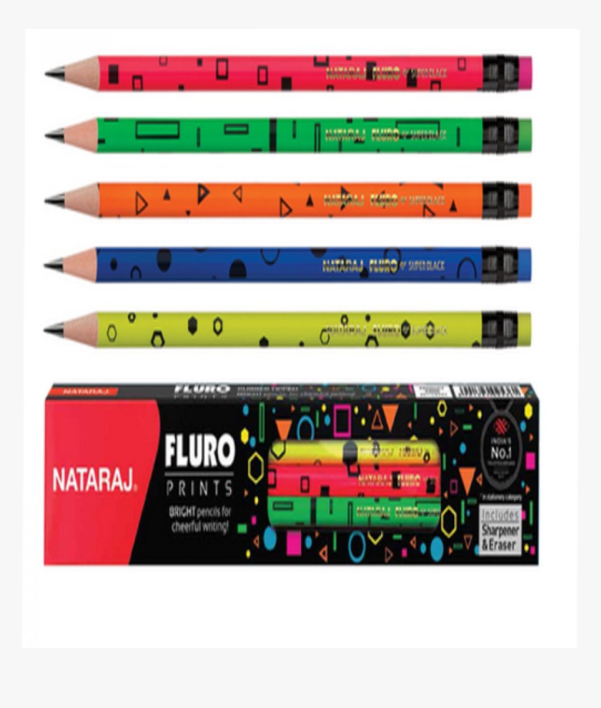 Nataraj Fluro Prints - Nataraj Fluro Prints Pencil, HD Png Download