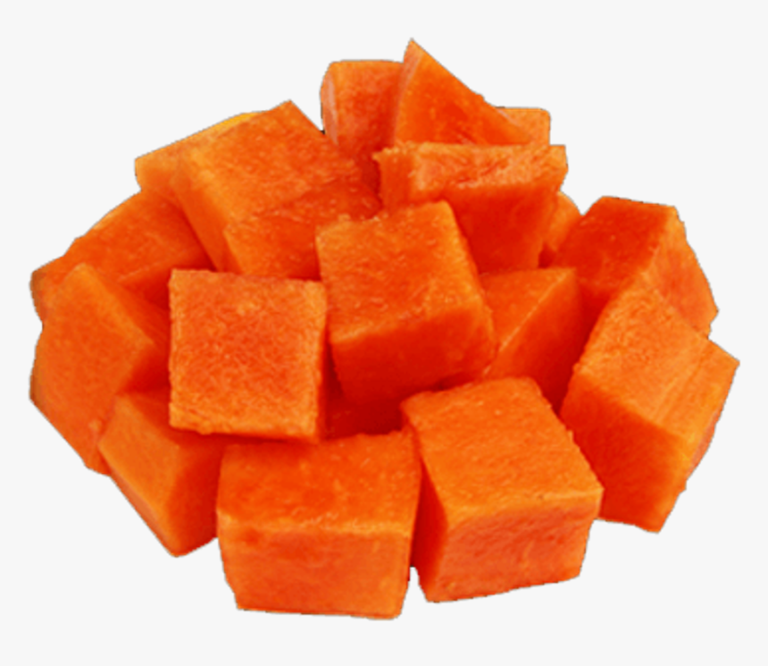 Papaya Diced Profruit 30 Lbs - Dark Orange Tropical Fruit, HD Png Download