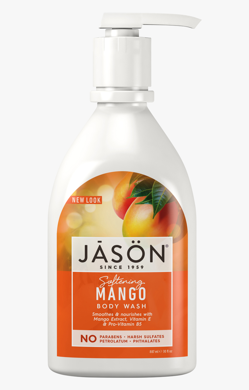 Jason Softening Mango & Papaya Pure Natural Body Wash - Jason Body Wash, HD Png Download