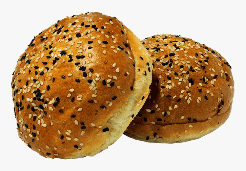 Black & White Sesame Burger Bun - Burger In Sesame Bun, HD Png Download