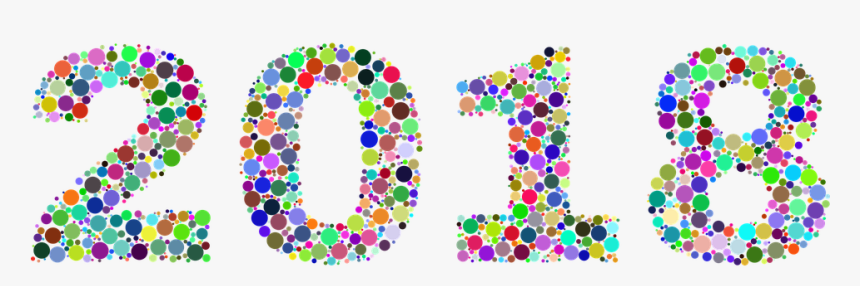 Calendar, 2018, New, Text, Time, Type, Typography - Circle, HD Png Download