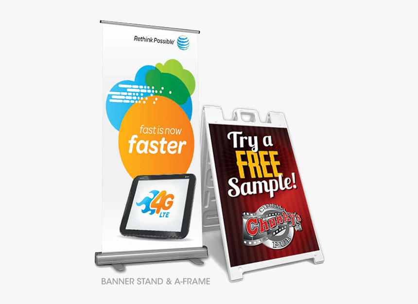 Banner Stand And A Frame Creative Services Agency Level Graphic