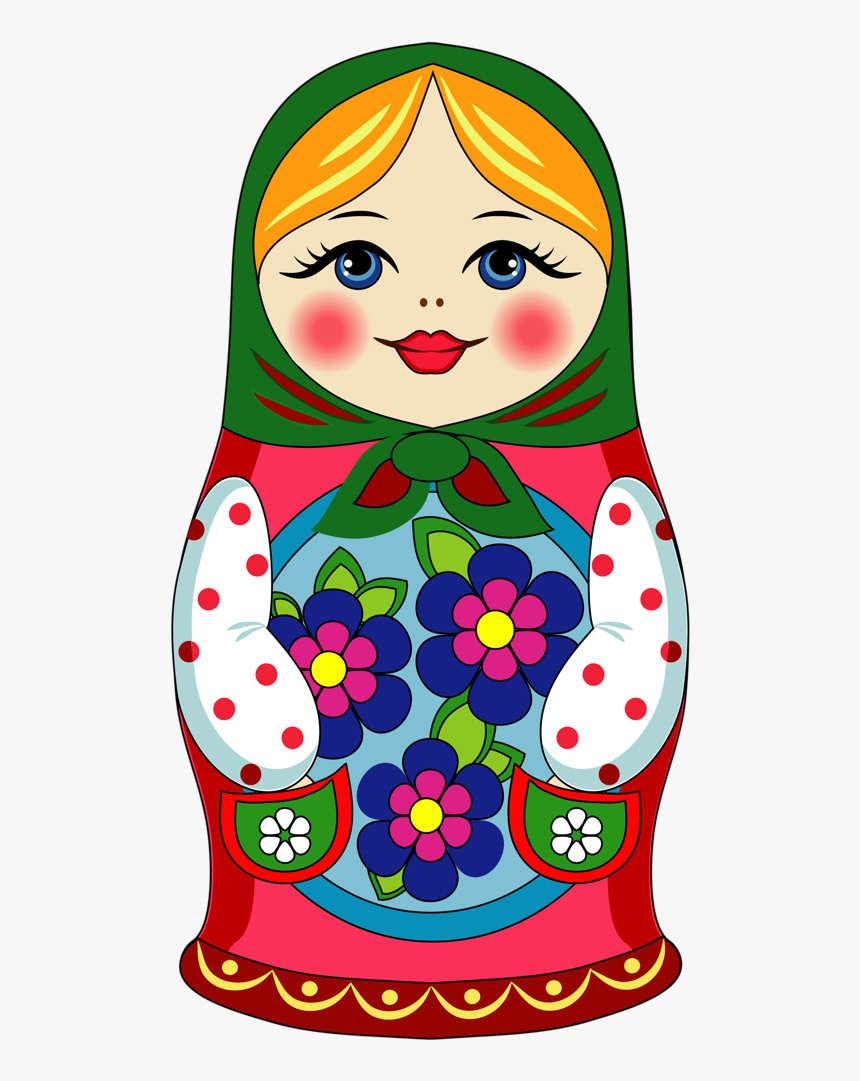 Матрешка Вектор - Matryoshka Doll Clipart, HD Png Download