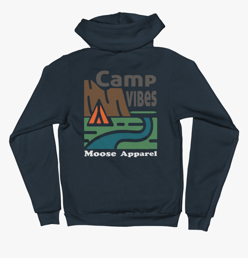 Camp Vibes Zip-up Hoodie, HD Png Download