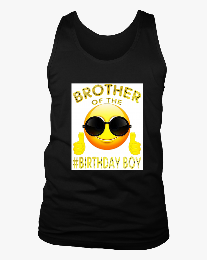 Gift Emoji Png Brother Of The Birthday Boy Cool Emoji - Active Tank, Transparent Png