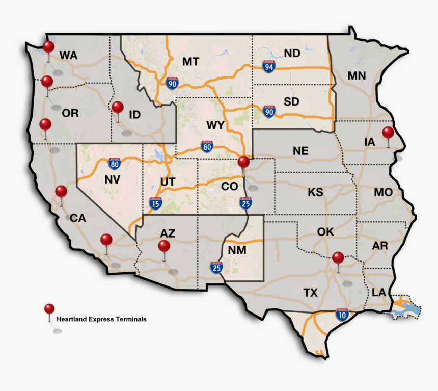 Usw 8 - 1 - 17 - Zip Zone Us Trucking Map, HD Png Download