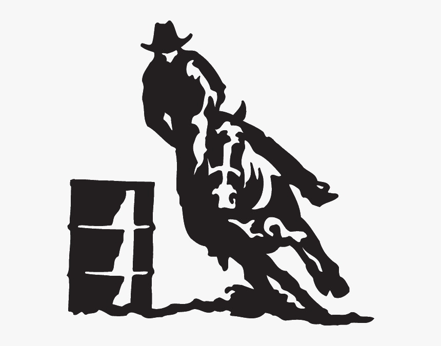 Horse Rodeo Barrel Racing Clip Art Openclipart - Barrel Racing Decals, HD  Png Download , Transparent Png Image - PNGitem