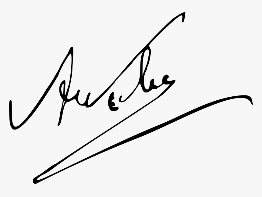 Clipart Library Download Datei Alexandre Florian Joseph - Signature On White Background, HD Png Download