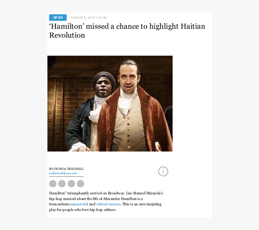 My Shot Hamilton Musical, HD Png Download