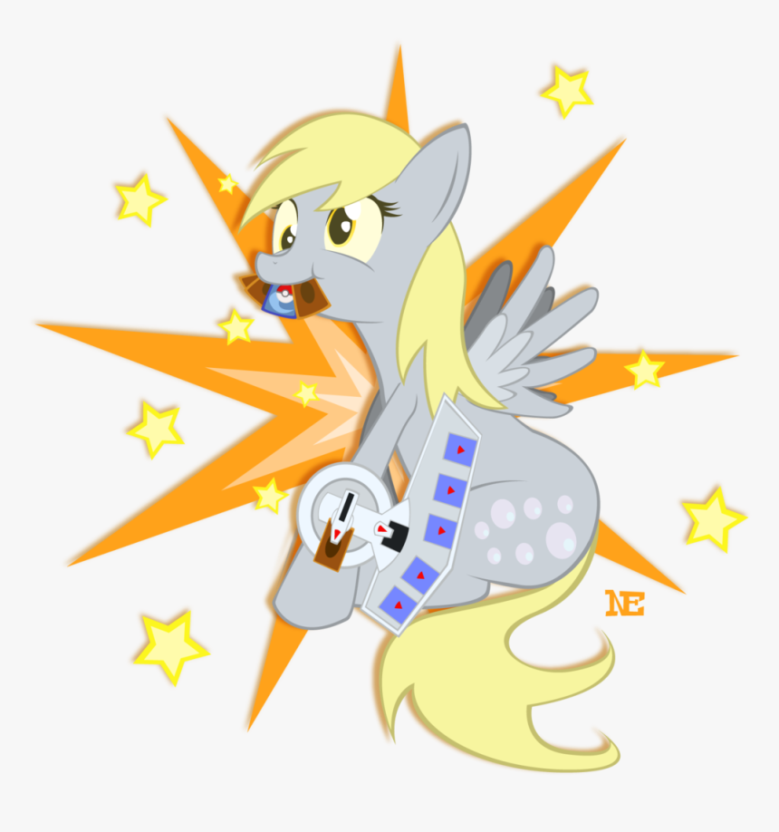 Noonebahtim, Derpy Hooves, Duel Disk, Female, Mare, - Cartoon, HD Png Download