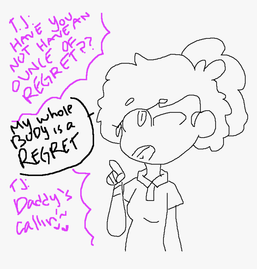R E G R E T - Cartoon, HD Png Download