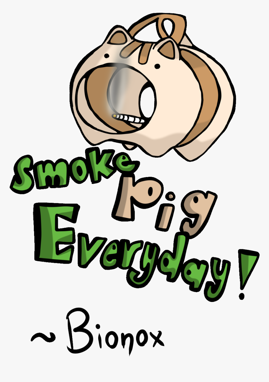 ~smoke Pig Everyday ~ - Cartoon, HD Png Download