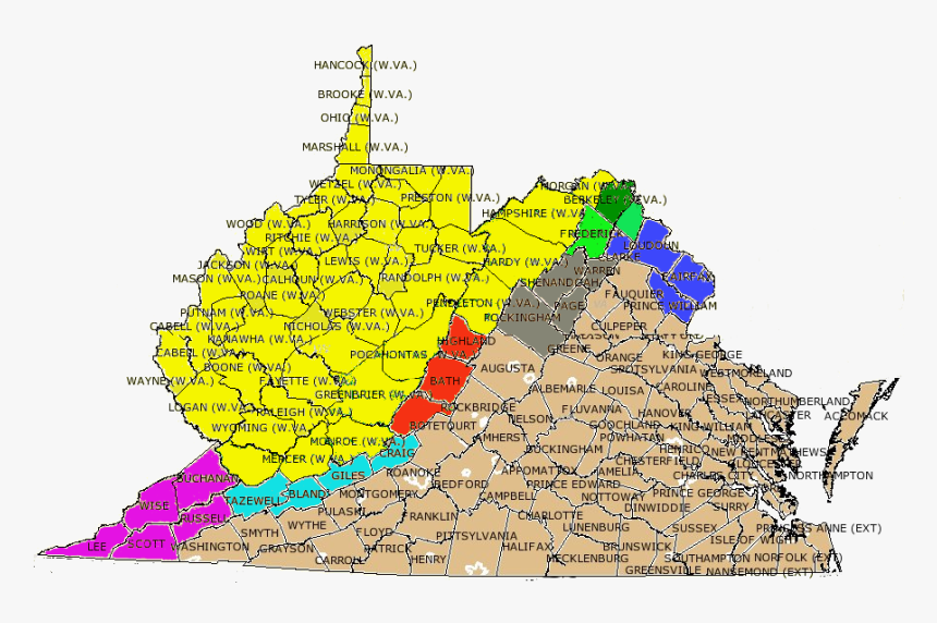The Restored Government Of Virginia Legislature Authorized - West Virginia 1863 Map, HD Png Download