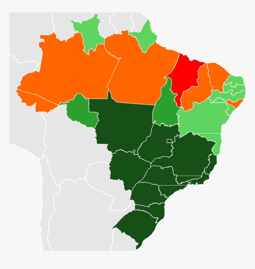 Brazilian States By Poverty Incidence - Brazilian Monarchy, HD Png Download