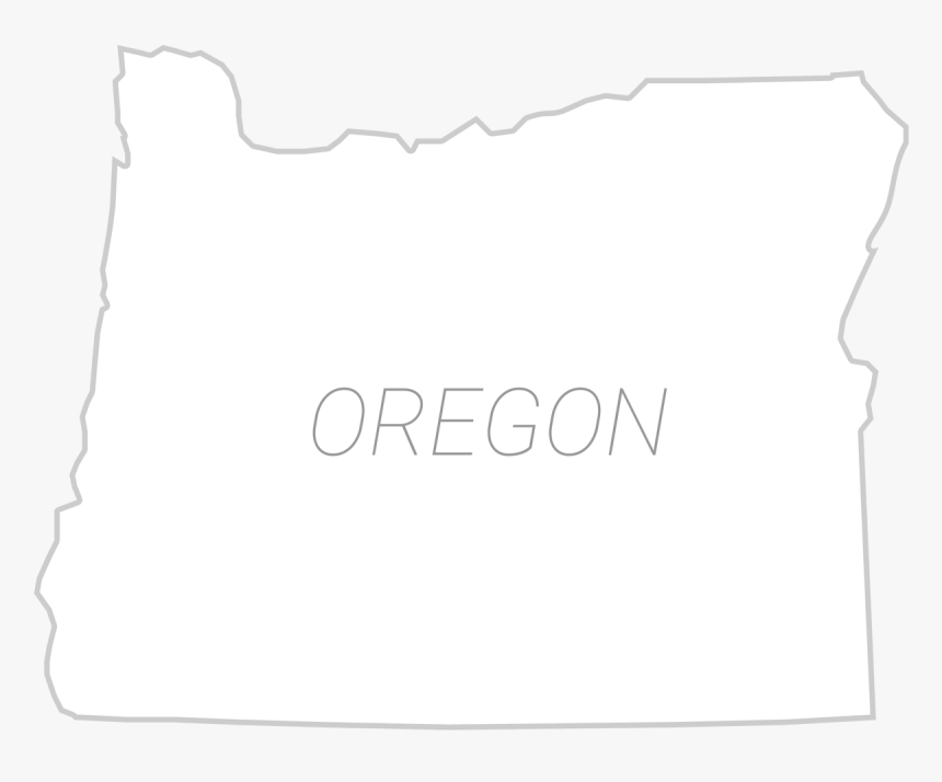 Outline Of Oregon Black, HD Png Download