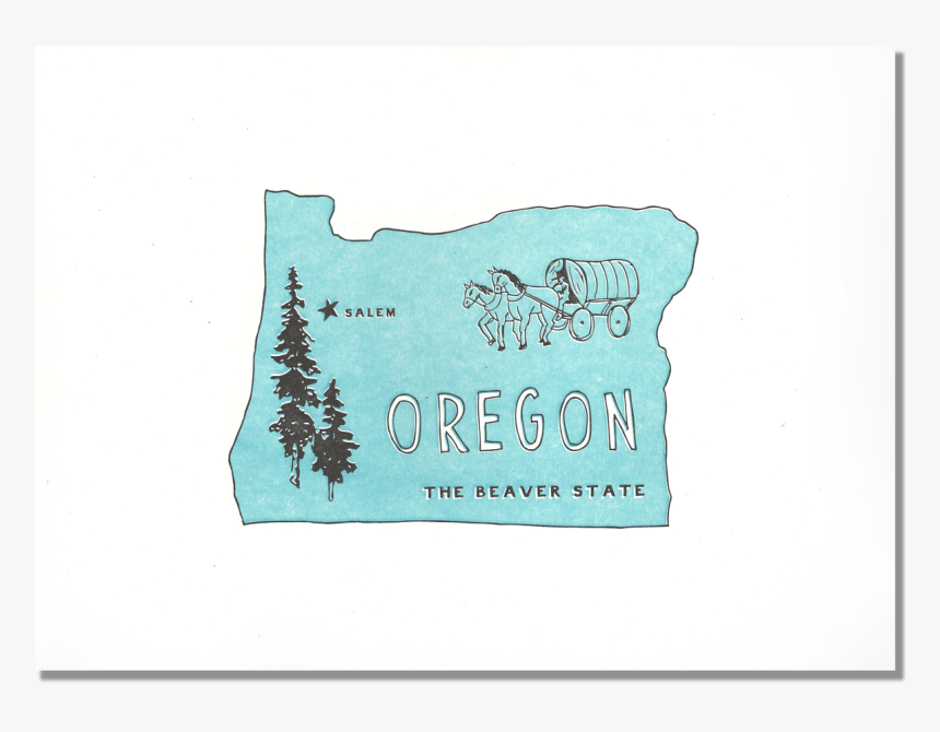 Oregon State Print - Pine, HD Png Download