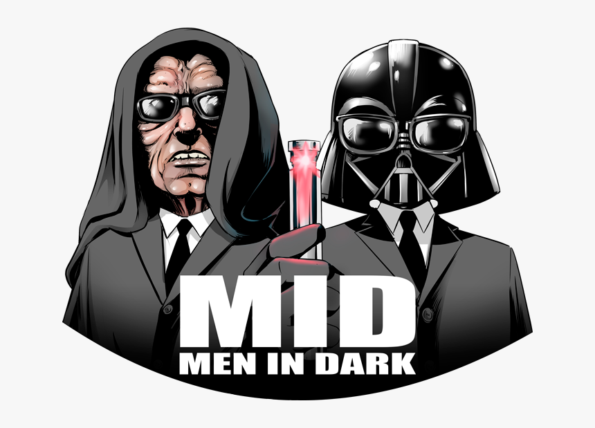 Darth Vader And Darth Sidious As Men In Black Preview - Sheev Palpatine, HD Png Download