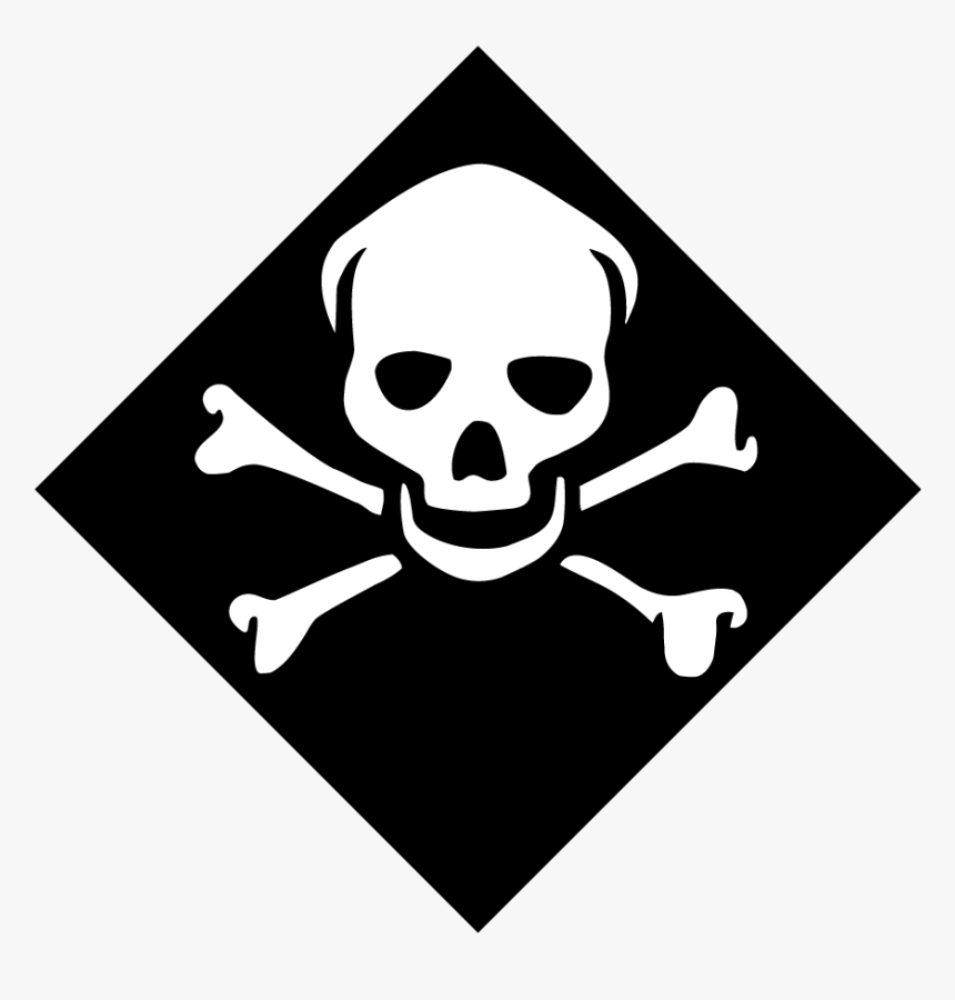 Skull And Cross Bones - Inhalation Hazard Placard, HD Png Download