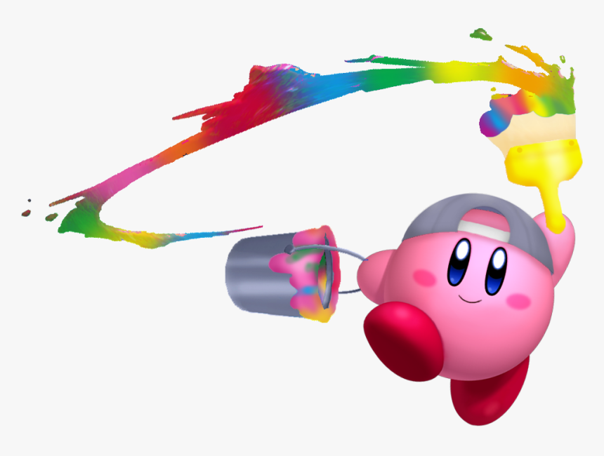 Paint Kirby Kdl3d - Paint Brush Kirby Png, Transparent Png
