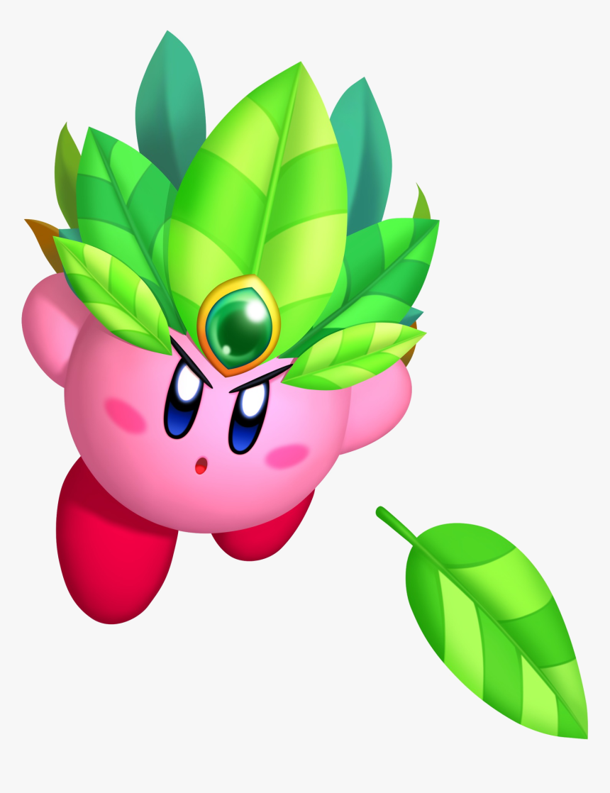 Kirby Clipart Crown - Leaf Kirby, HD Png Download