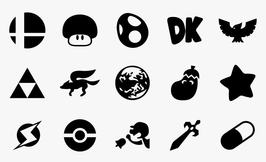 Fight Clipart Brawl - Smash Bros Ultimate Symbols, HD Png Download