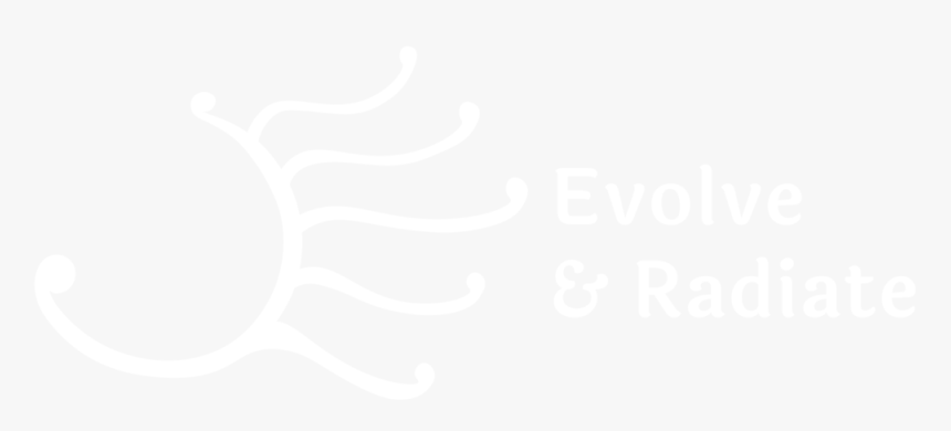 Evolve And Radiate Logo White - Johns Hopkins White Logo, HD Png Download