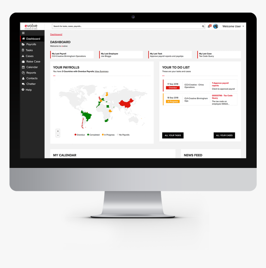 The World’s First Global Payroll Ecosystem - Computer Monitor, HD Png Download