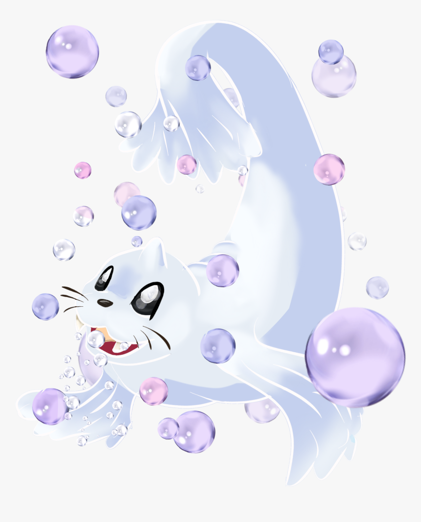Dewgong Used Bubble Beam By Thewarriorartist - Cartoon, HD Png Download
