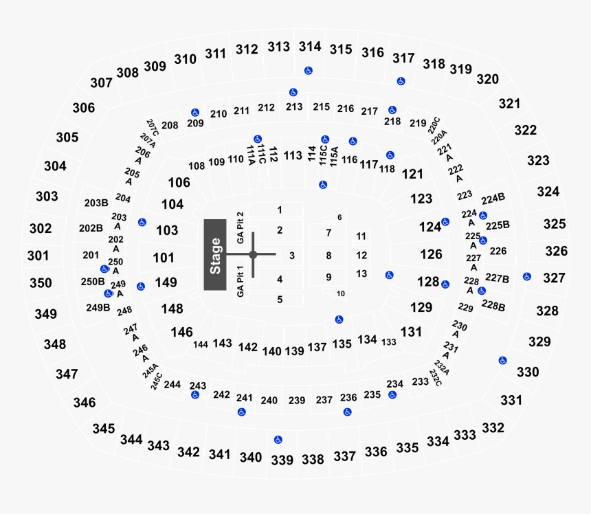 Metlife Section 143 Row 1, HD Png Download