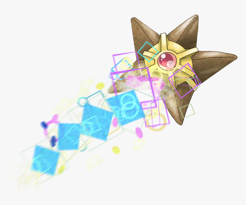 Staryu Used Signal Beam By Macuarrorro - Illustration, HD Png Download