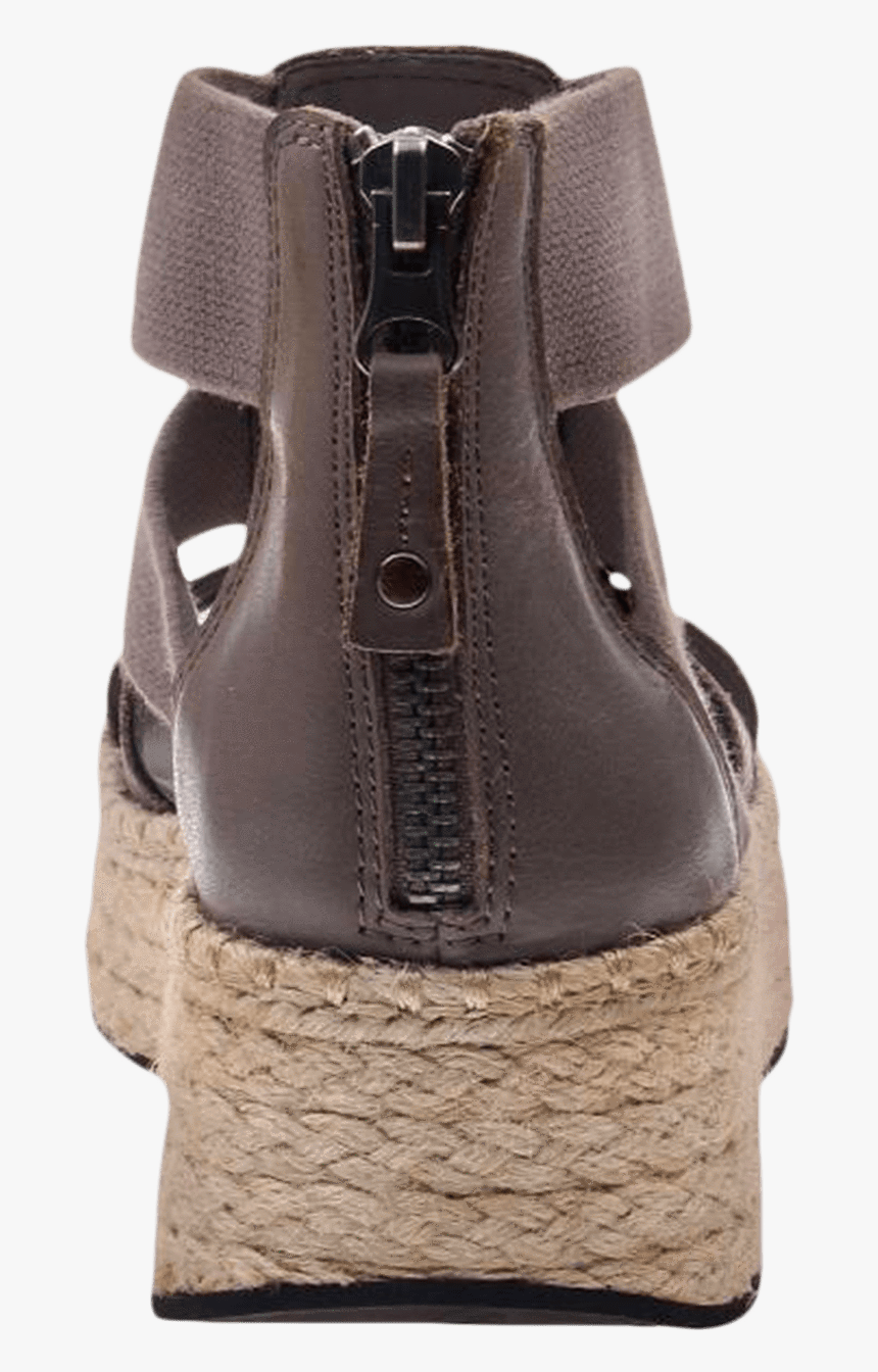Womens Cannonball Wedge Sandal In Zinc Back View 
 - Sneakers, HD Png Download