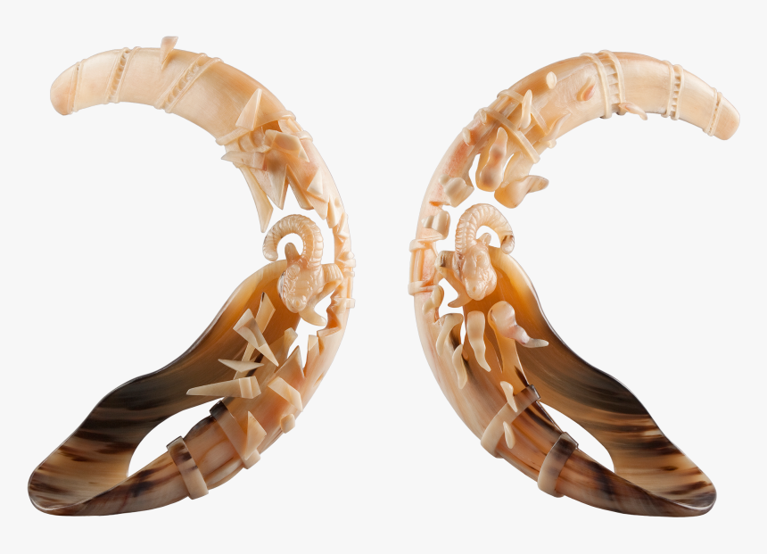 Big Horns Ram Shatter And Melt - Earrings, HD Png Download