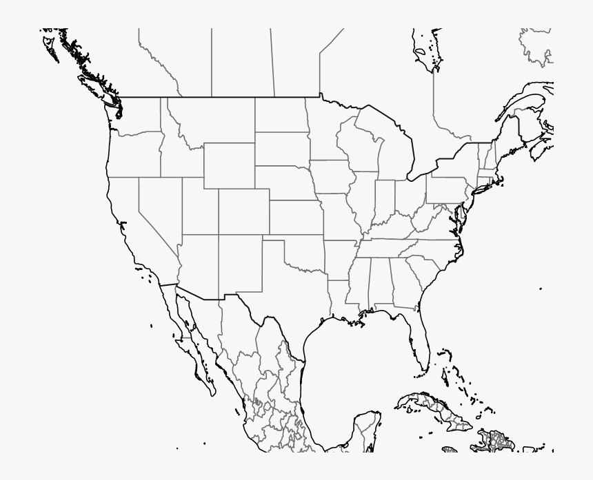 Map Usa White Background - Us Map With Maine Highlighted, HD Png Download