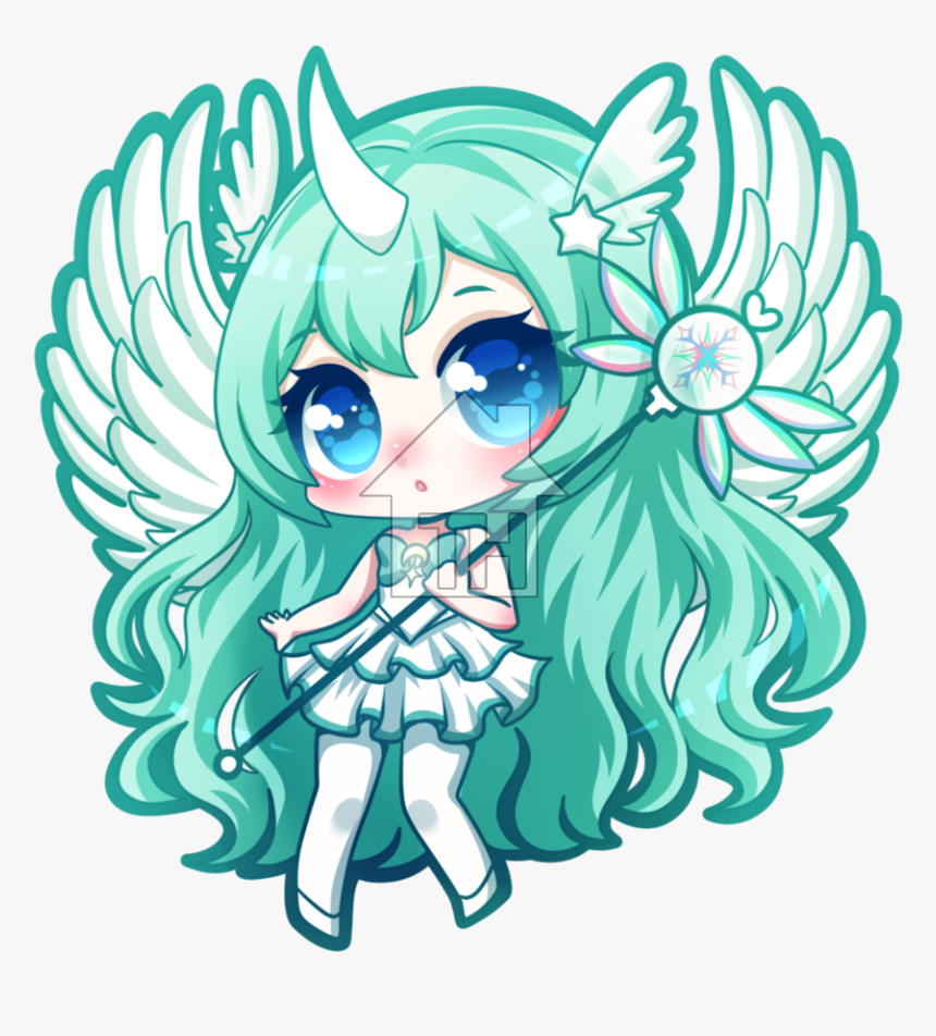 Blue Pastel Chibi Girl, HD Png Download