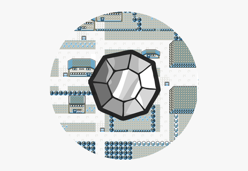 Pewter City Map Red, HD Png Download