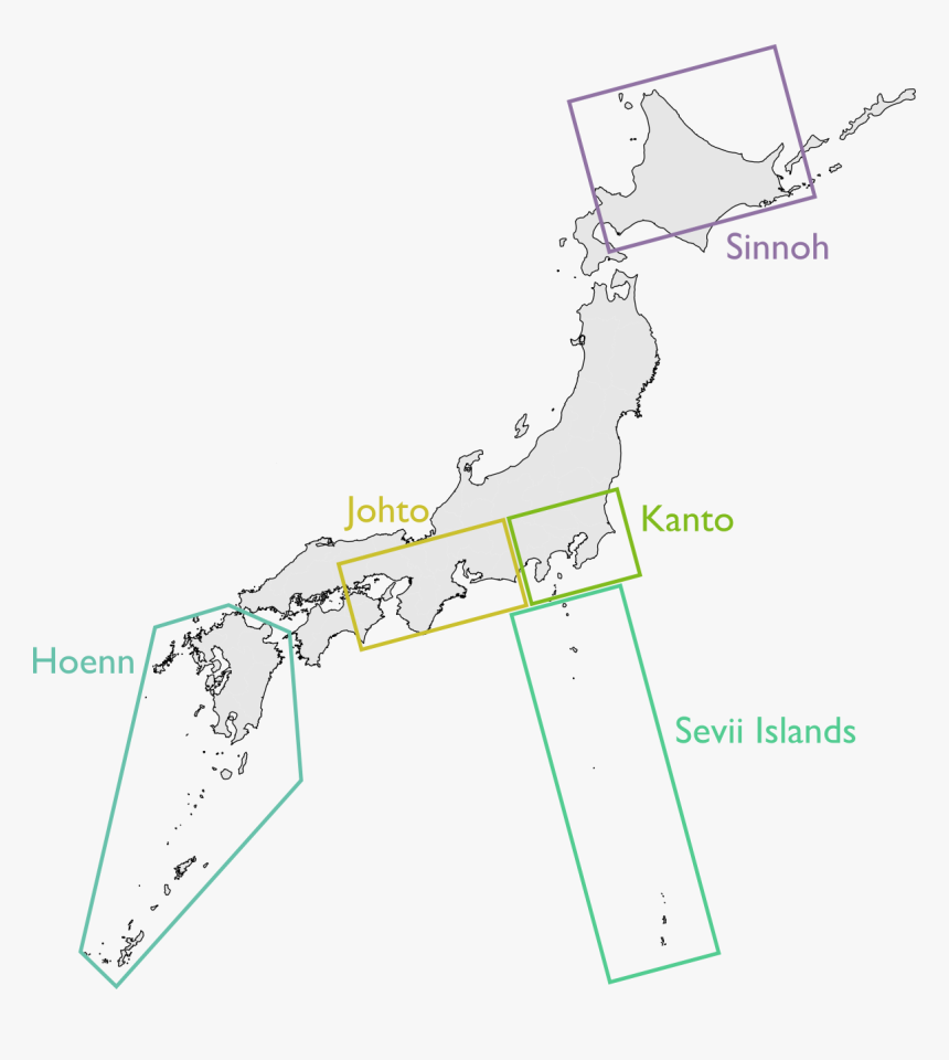 Nj Coding Practice - Pokemon Maps Stitched Together, HD Png Download