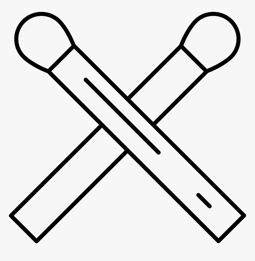 Matchstick Cross - Paint Brush Pencil Icon, HD Png Download